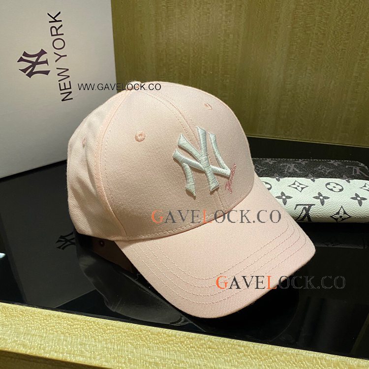 New York Yankees Baseball Hats Pink Canvas Cap